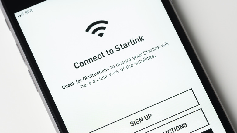 Starlink internet on smartphone