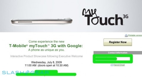 T-Mobile® myTouch™ 3G with Google Media Event - Summary - powered by RegOnline-r3media