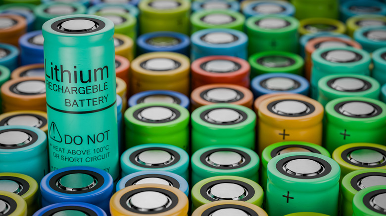 An arry of lithium ion cells