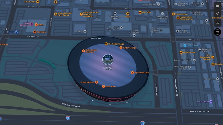 alligiant stadium apple maps