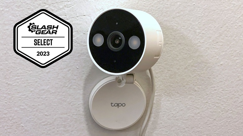 Tapo C120 mounted on a wall