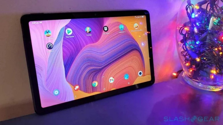 Tablet on stand