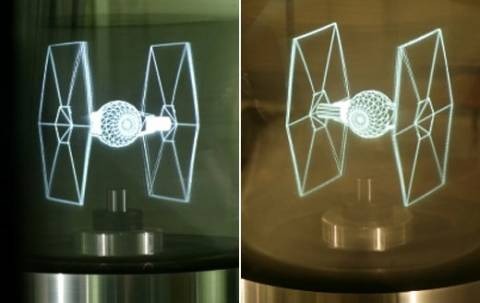 Holographic TIE fighter