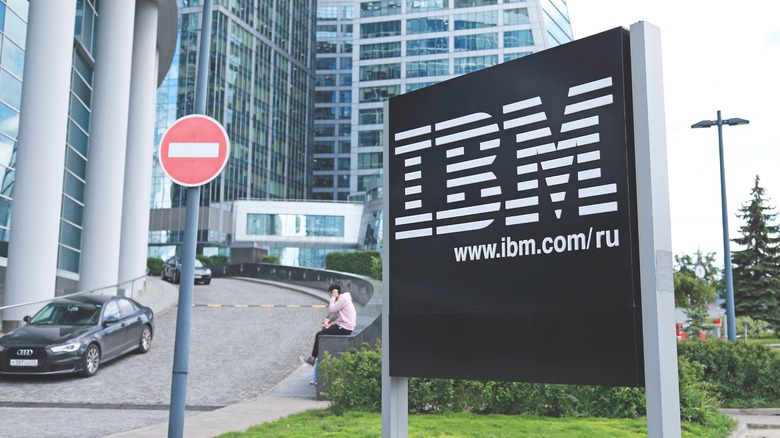 Sign for IBM's Russian offices