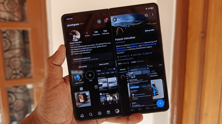 Tecno Phantom V Fold multitasking