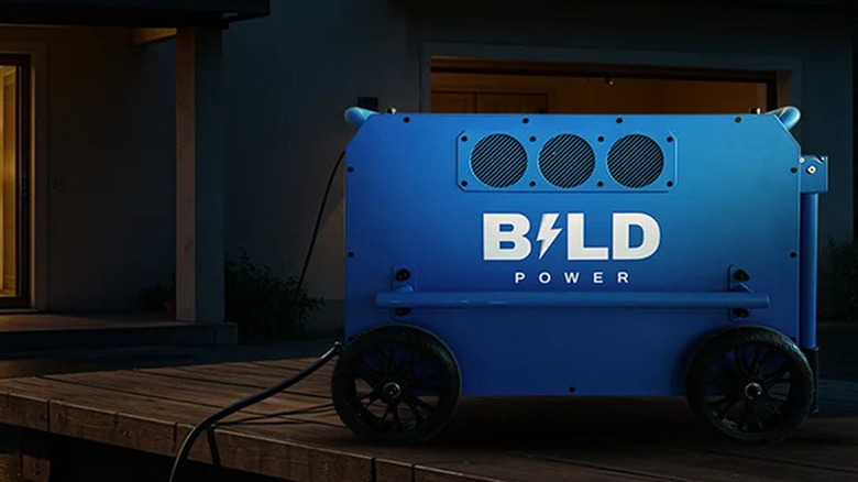 Bild power unit connected to a house