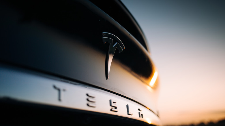 Emblema do caminhão Tesla