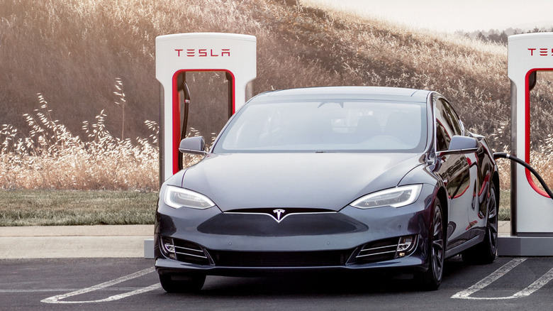 Tesla Model S charging