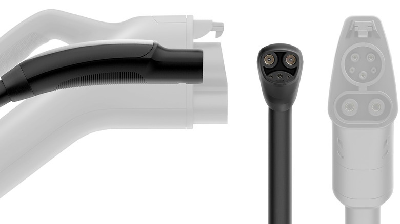 Internal schematic Tesla charging connector. 