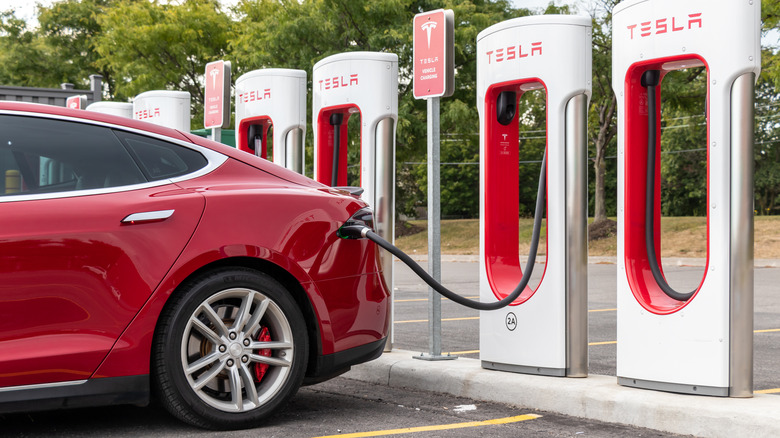 Tesla Model S charging