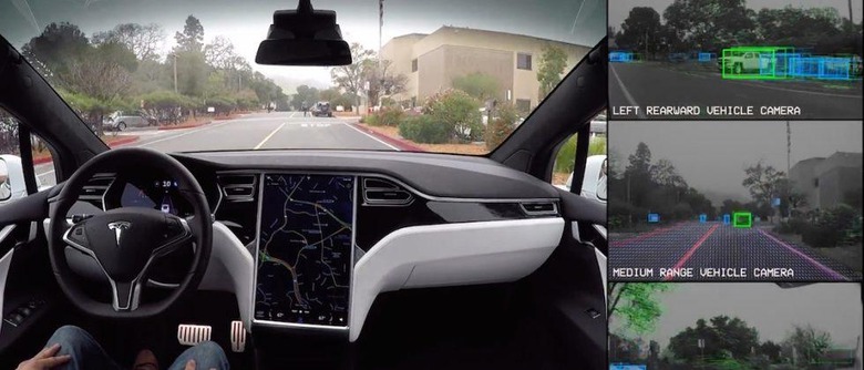 Tesla releases self-driving demo video that shows what the car sees