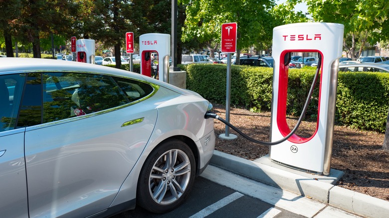 Tesla charging stations
