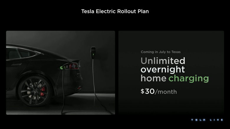 Overnight charging tesla screenshot