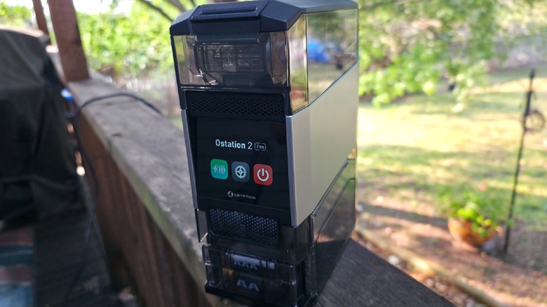 The Ostation 2 Pro with its options screen turned on
