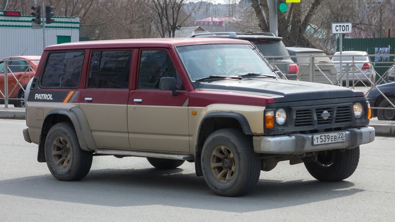 Nissan Patrol in the street in Russia