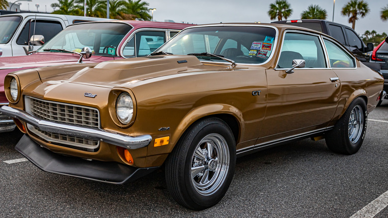 Chevrolet Vega in a parking lot