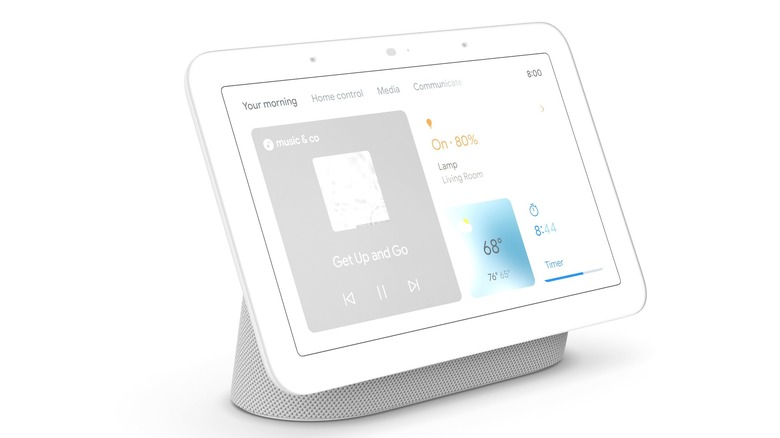 Google Nest Hub on white background