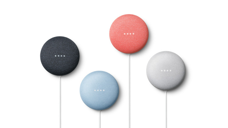 Range of Google Nest Mini devices
