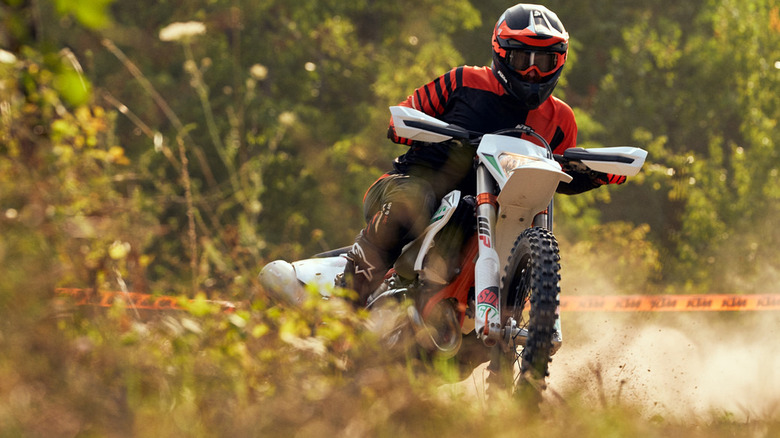 A KTM 450 EXC-F Six Days on the trail