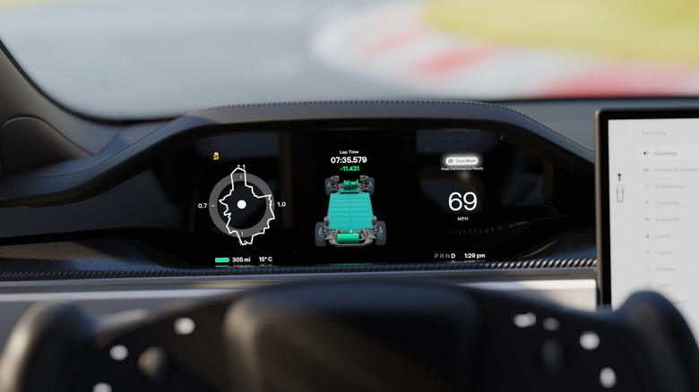 tesla plaid track mode