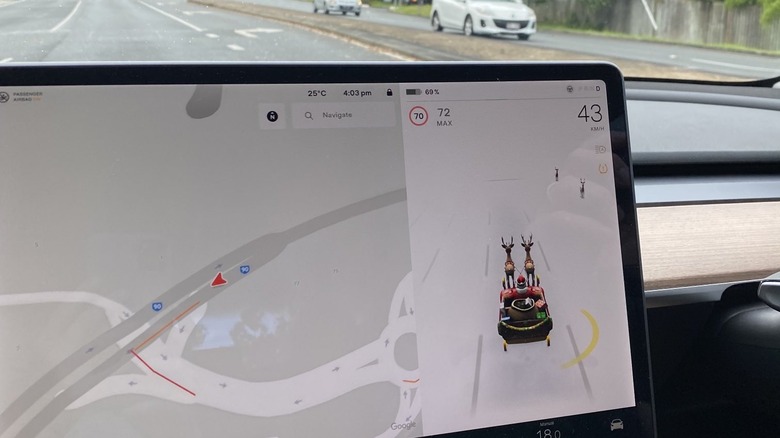 tesla santa mode