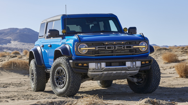Ford Bronco Raptor in Velocity Blue