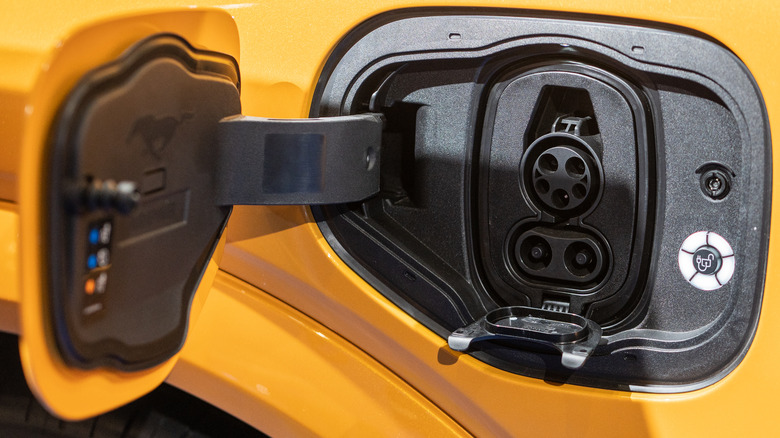 Mach-E charge port