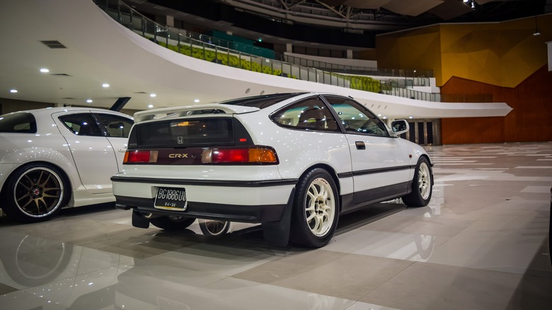 Honda CRX in white