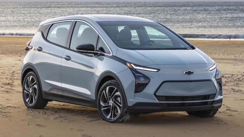 Chevrolet Bolt EV on the beach