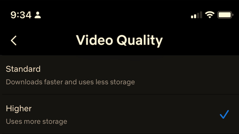 Qualidade de vídeo Netflix