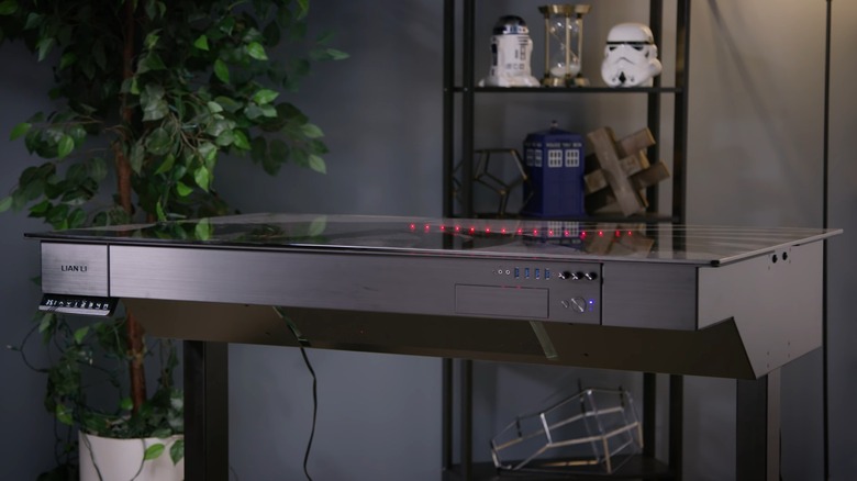 linus tech tips lian li dk-04f desk desktop pc computer