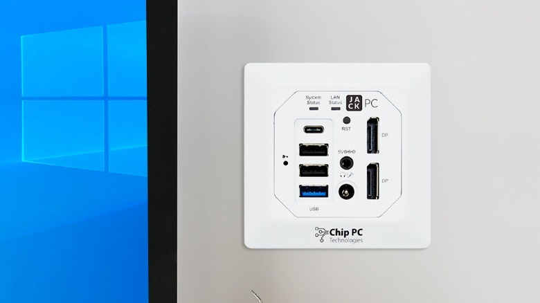 jack pc wall lan desktop pc computer