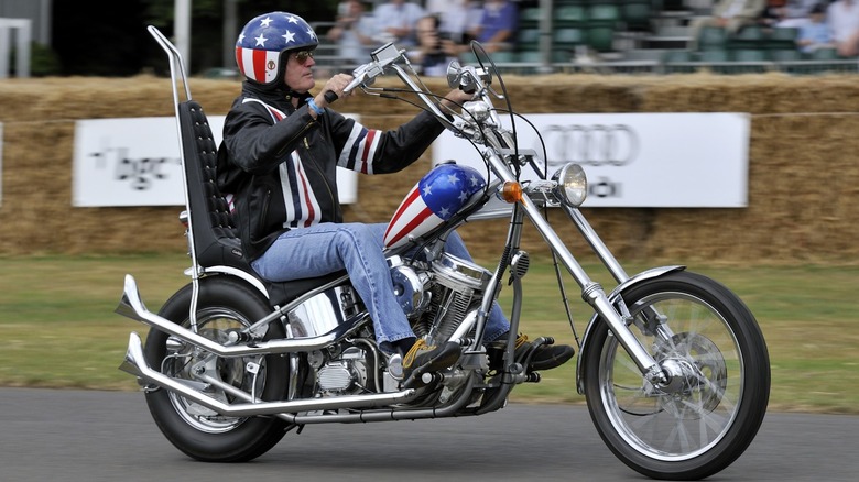 Peter Fonda on Easy Rider Chopper