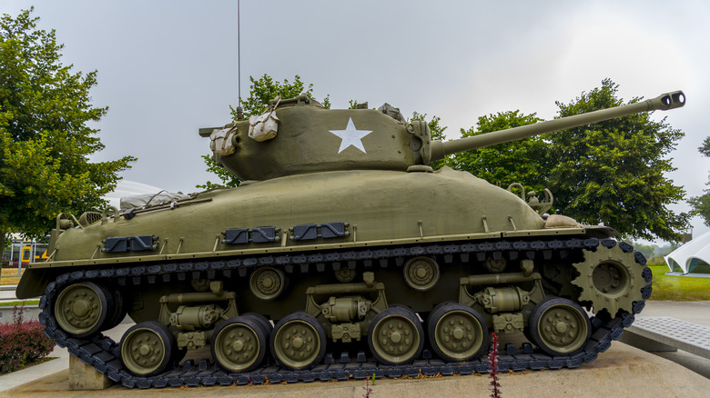 An M4 Sherman tank