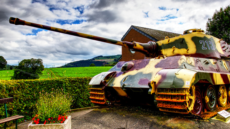 Tiger II Tank on display