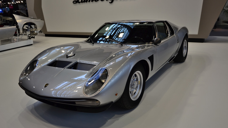 A restored Lamborghini Miura SVJ