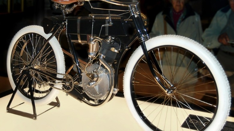 1903 Harley-Davidson Single on display at Harley-Davidson