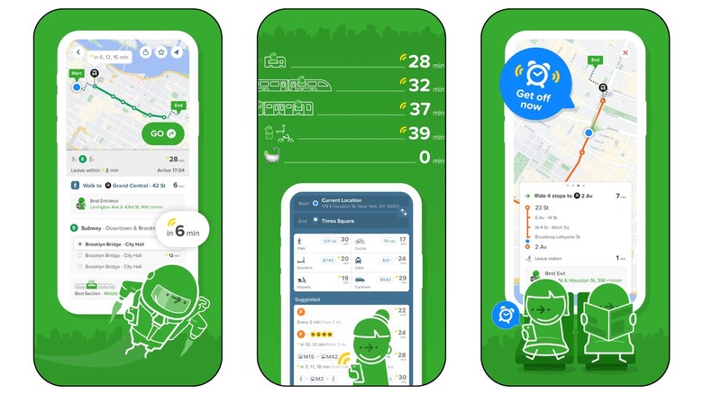 screenshots of Citymapper: All Your Transport app