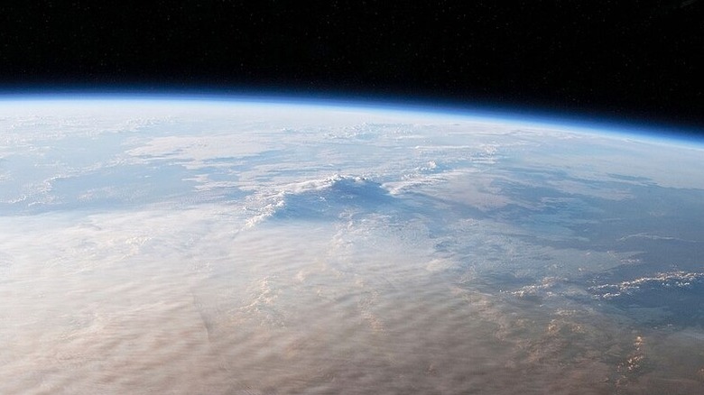 Gas cloud from the Hunga Tonga eruption of 2022