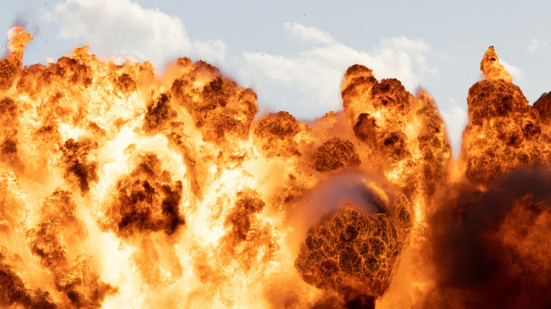 Fireball explosion