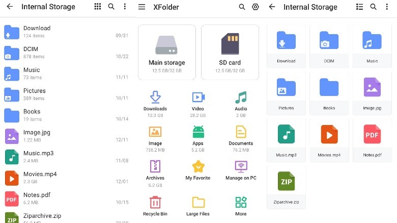 File Manager Screenshots