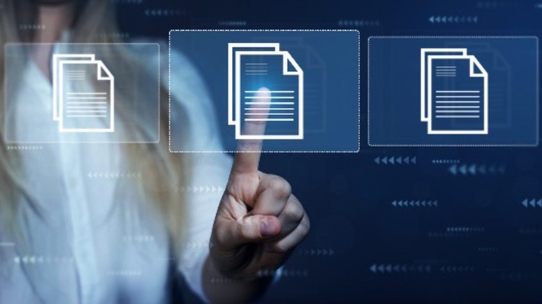 Selecting files in a folder