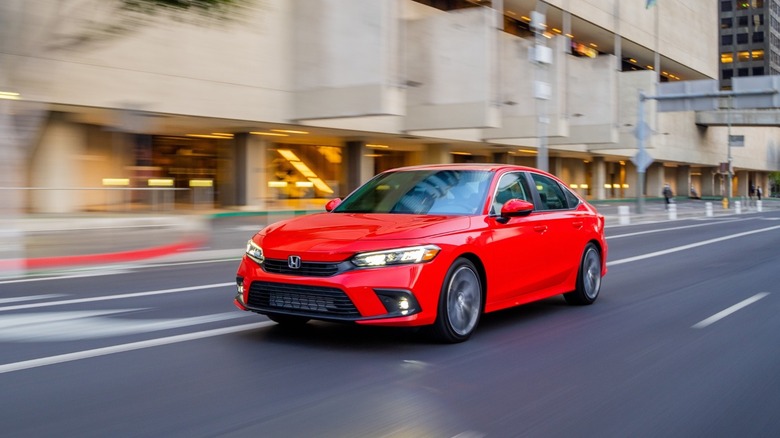 2022 Honda Civic on the road