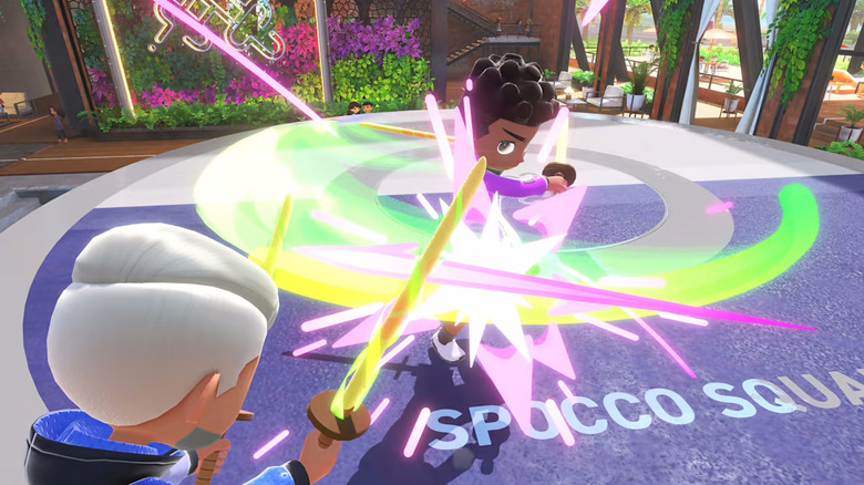 Two players fighting in Chambara