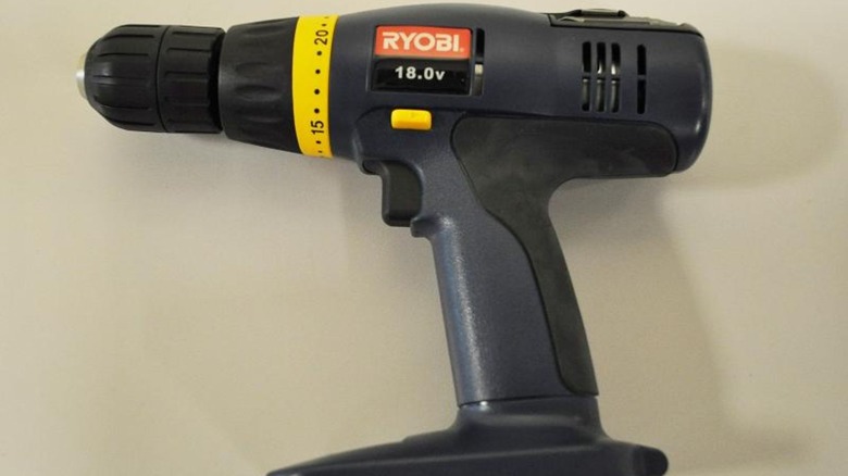 recalled Ryobi HP 1802M cordless drill