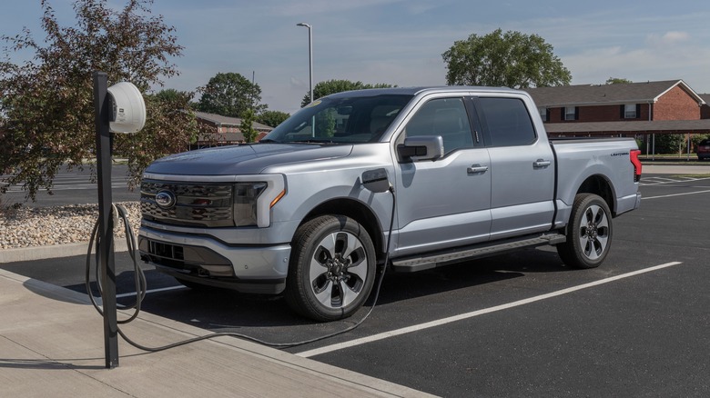 Ford F-150 Lightning charging