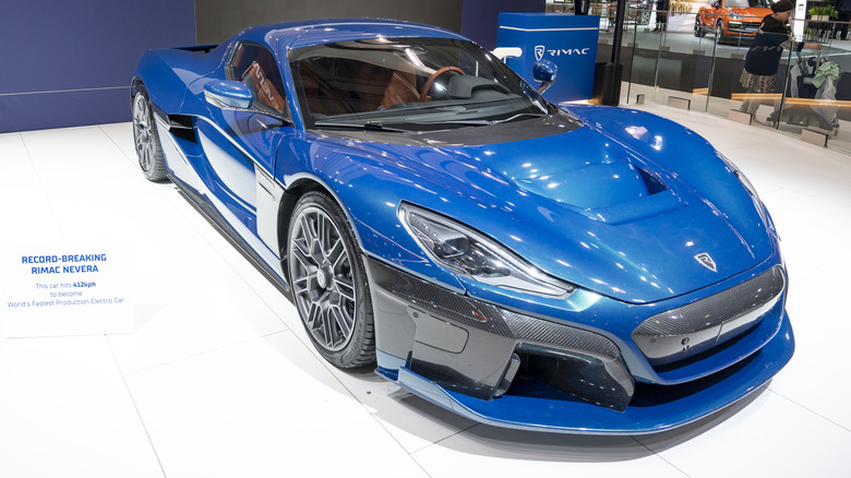 Rimac Nevera at a show