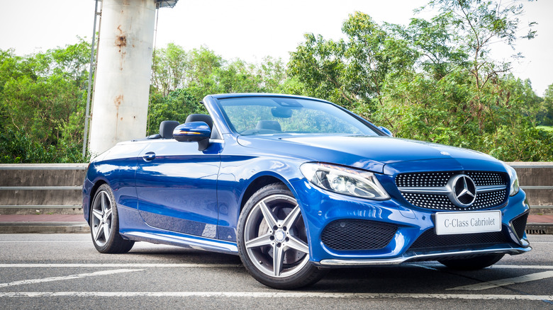 2016 C Class Convertible top down