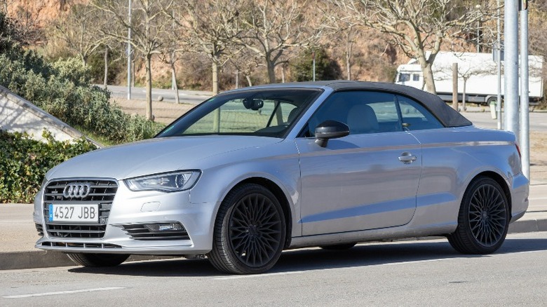 Silver Audi A3 Cabriolet