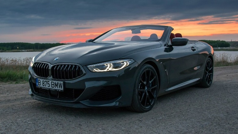 BMW 4 Series Convertible at night
